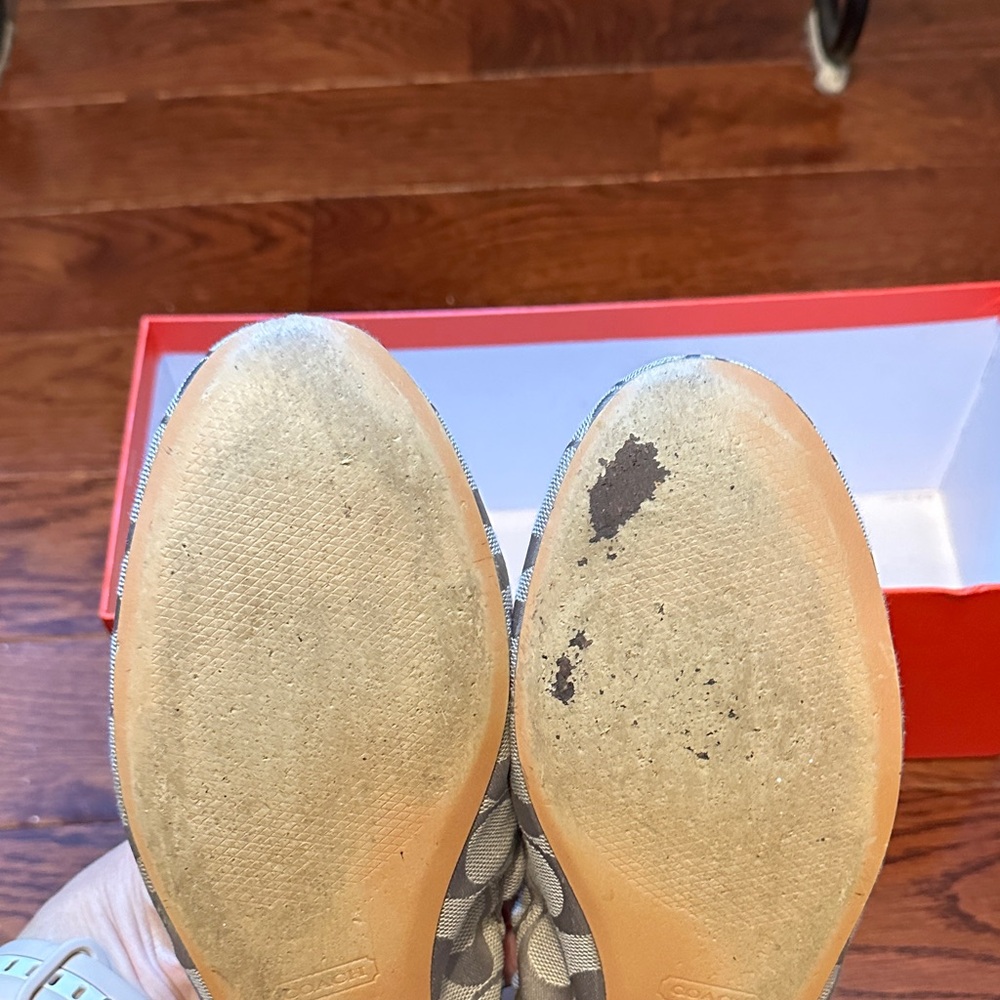 Coach Women's Silver Patterned Flats - image 6